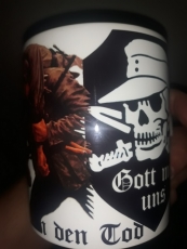 Gott mit uns Totenkopf Tasse