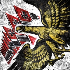Reichsadler Mit unseren Fahnen ist der Sieg Bettwäsche
