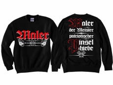 Maler Meister Pullover schwarz