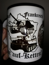 Nach Frankreich nur auf Ketten - Tasse