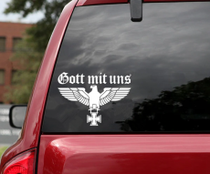 Gott mit uns - Aufkleber(wasserfest) 20 x 14,7 cm