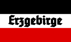 Erzgebirge Schwarz Weiss Rot - Fahne