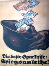 Die beste Sparkasse Kriegsanleihe - Blechschild