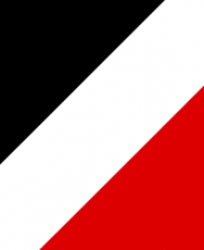 Schwarz Weiss Rot - Mauspad