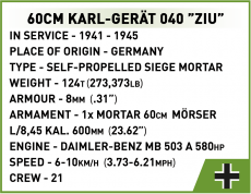 Cobi 2560 60CM KARL-GERAT 040 ZIU
