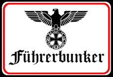 Führerbunker - Blechschild