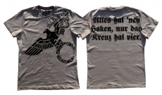 Alles hat ein Haken nur das Kreuz hat 4 T-Shirt