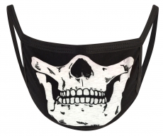 Totenkopf Bad to the Bones - Mund Nasen Maske