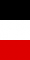 Schwarz Weiss Rot Handtuch