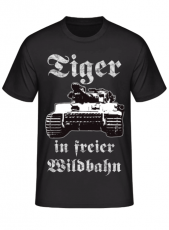 Tiger Panzer in freier Wildbahn - T-Shirt