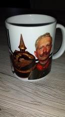 Wilhelm II - Pickelhaube - Reichskriegsflagge - Tasse(Rundumdruck)