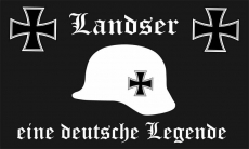 Landser eine deutsche Legende - Fahne 90x150cm