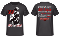 Biermacht 88 Wehrmacht Biertrinker erwartet meine Rückkehr T-Shirt