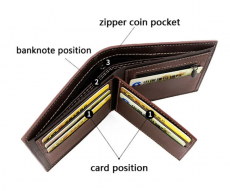 Schwarz Weiss Rot Geldbörse
