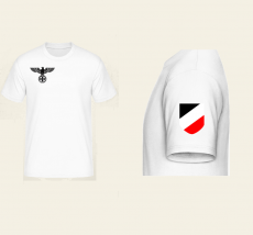 Reichsadler Schwarz Weiss Rot T-Shirt