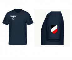 Reichsadler Schwarz Weiss Rot T-Shirt