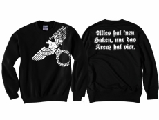 Alles hat ein Haken nur das Kreuz hat 4 Pullover