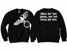 Haken ohne Kreuz Reichsadler Pullover schwarz