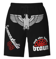 Auch ohne Sonne braun kurze Hose Badehose