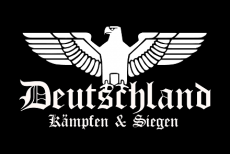 Deutschland Reichsadler Kämpfen und Siegen Fahne