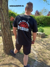 Auch ohne Sonne braun Sonnenstudio 88 T-Shirt und kurze Hose