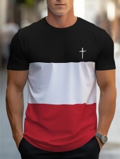 Schwarz Weiss Rot T-Shirt
