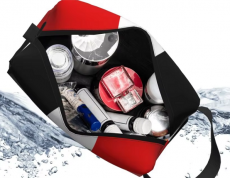 Schwarz Weiss Rot Tasche