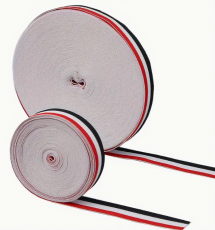 Schwarz weiss rot 10 Meter Gurt