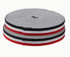 Schwarz weiss rot 10 Meter Gurt