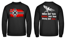 Alles hat nen Haken nur das Kreuz hat vier Pullover
