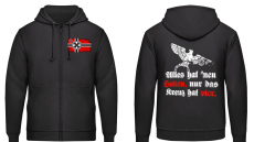 Alles hat nen Haken nur das Kreuz hat vier Kapuzenjacke