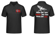 Alles hat nen Haken nur das Kreuz hat vier Polo-Shirt
