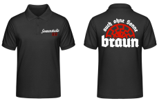 Auch ohne Sonne braun Sonnenstudio 88 Polo-Shirt