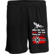Alles hat nen Haken nur das Kreuz hat vier Kurze Hose