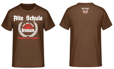 Alte Schule auch ohne Sonne braun T-Shirt