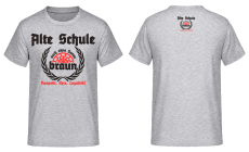 Alte Schule auch ohne Sonne braun T-Shirt