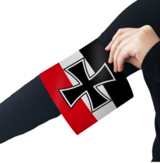 Schwarz weiss rot Armbinde