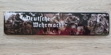 Deutsche Wehrmacht Krad Blechschild lang