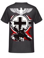 Wehrmacht Soldat Balkenkreuz Reichsadler T-Shirt