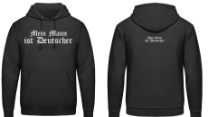 Mein Mann ist Deutscher Frauen Kapuzenpullover