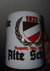 Alte Schule 1933 schwarz weiss rot 4 Tassen