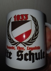 Alte Schule 1933 schwarz weiss rot 4 Tassen