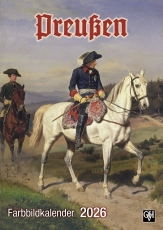 Kalender Preußen 2026 in Farbe