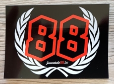 88 Aufkleber