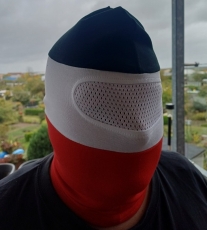 Schwarz Weiss Rot Sturmmaske Sturmhaube