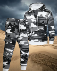 Wintertarn Kapuzenpullover und Jogginghose