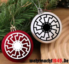 Schwarze Sonne 2 Weihnachtskugeln