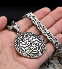 Schwarze Sonne Thors Hammer Halskette