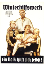Winterhilfswerk ein Volk hilft sich selbst Blechschild
