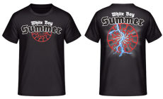 White Boy Summer schwarze Sonne T-Shirt